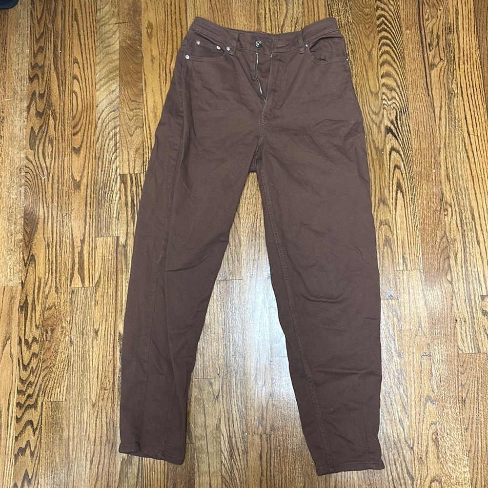 H&M Brown Mom Jeans